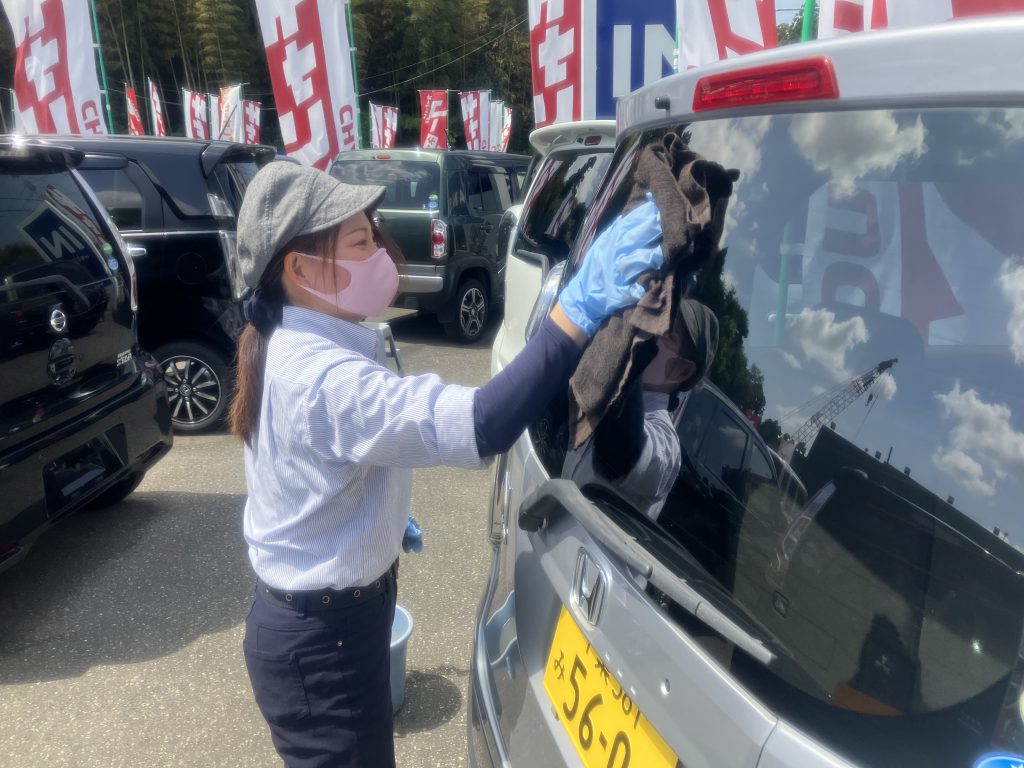晴天☀️の拭き上げ
