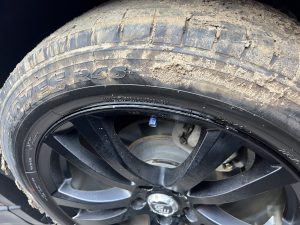 タイヤがキレイキレイ