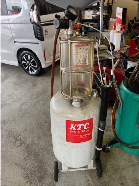 廃油作業！