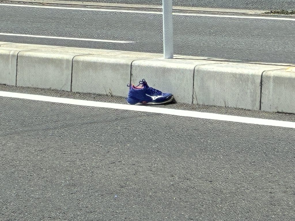 からかさ小僧、裸足で帰宅説