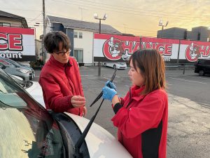 ワイパー交換with山本さん✨