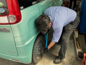 大溝さんタイヤ交換再び！！