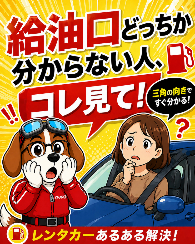 【給油口どっち問題、これで解決🚗⛽】