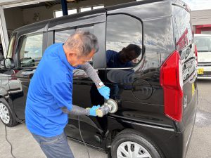 磨き&爪痕消し🚘