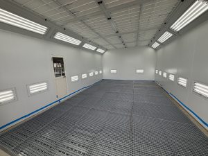千葉県八街市の八街第二鈑金工場で新設中の塗装ブース