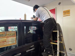 磨き中の大溝さん👦