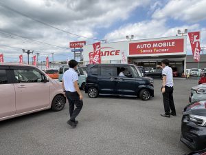 みんなで車両入れ替え