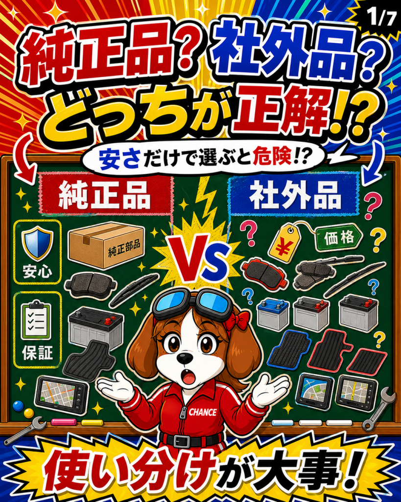 純正品と社外品、結局どっちがいいの？✨